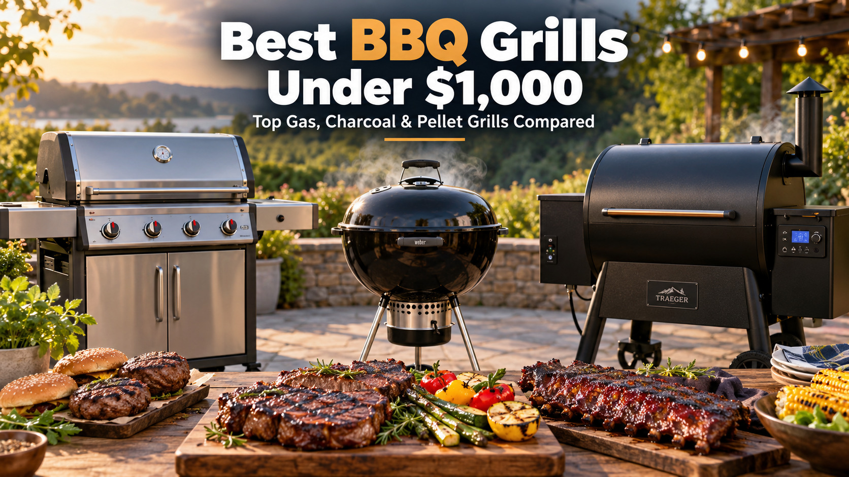Best BBQ Grills Under $1,000: Top Gas, Charcoal and Pellet Grills Compared