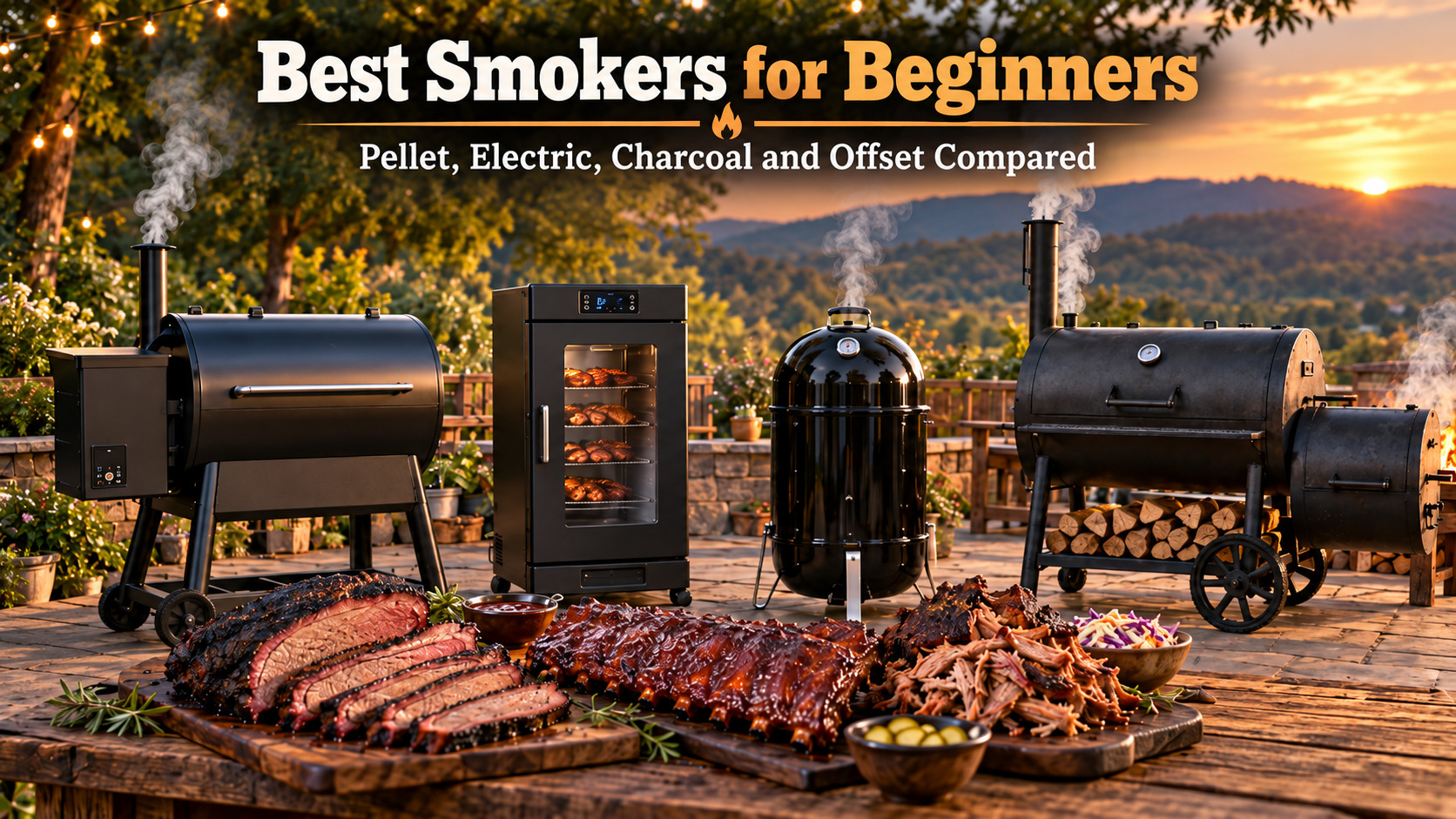 Best Smokers for Beginners: Pellet, Electric, Charcoal and Offset Compared