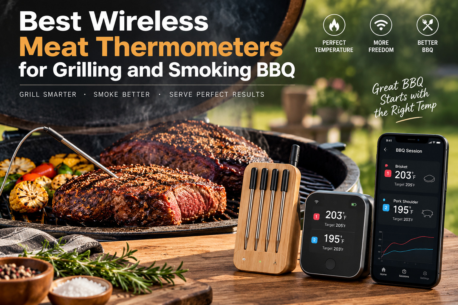 Best Wireless Meat Thermometers for Grilling and Smoking BBQ