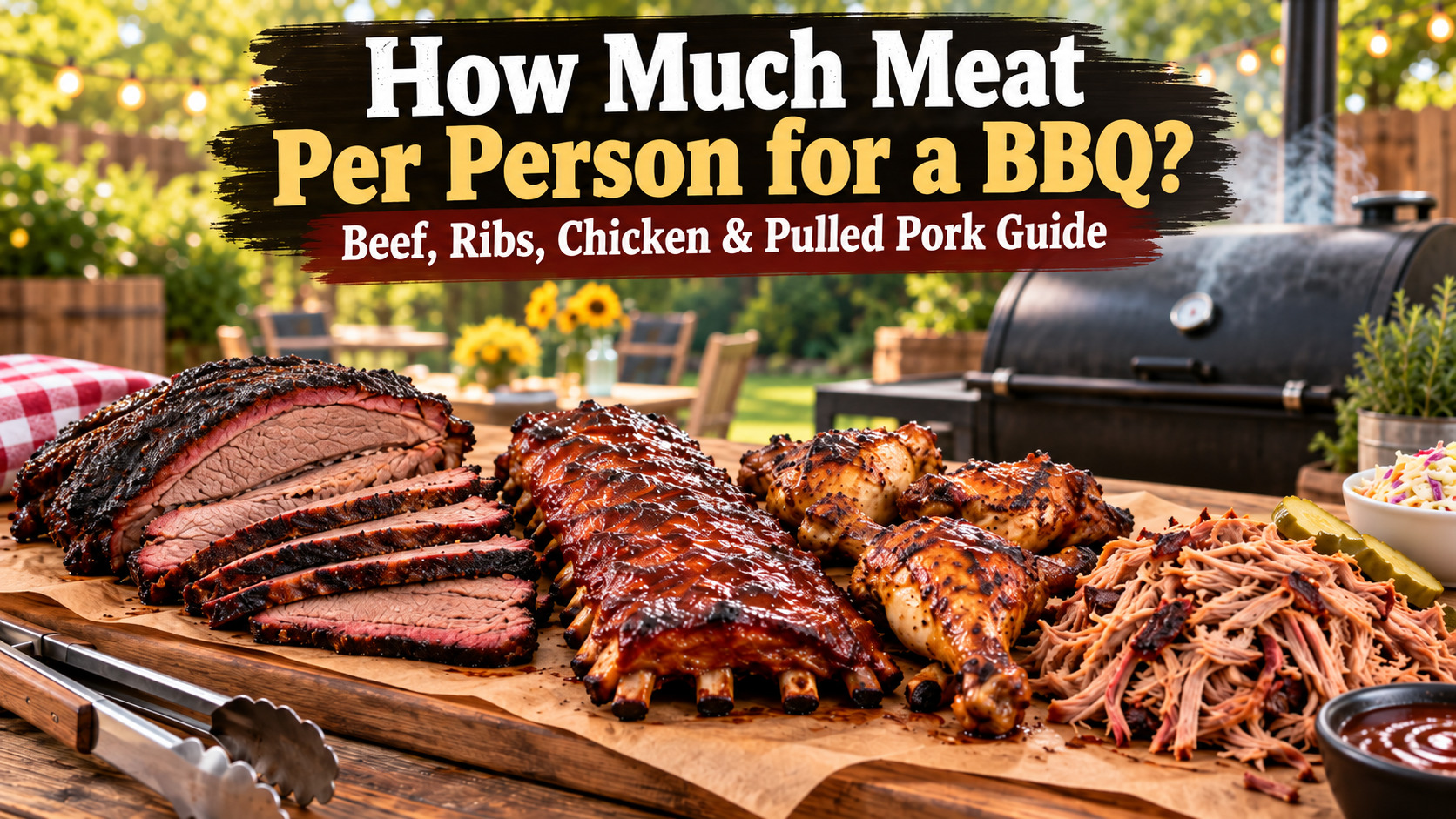 How Much Meat Per Person for a BBQ? Beef, Ribs, Chicken and Pulled Pork Guide