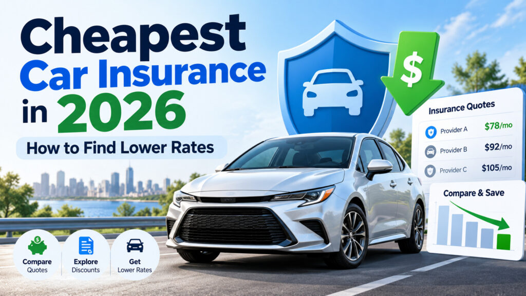 Cheapest Car Insurance in 2026: How to Find Lower Rates