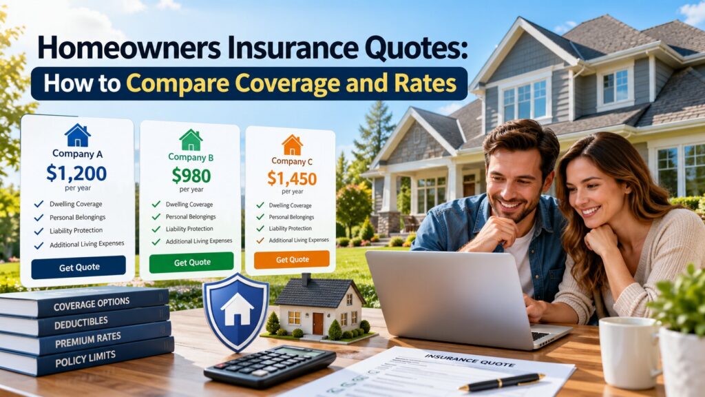 Homeowners Insurance Quotes: How to Compare Coverage and Rates